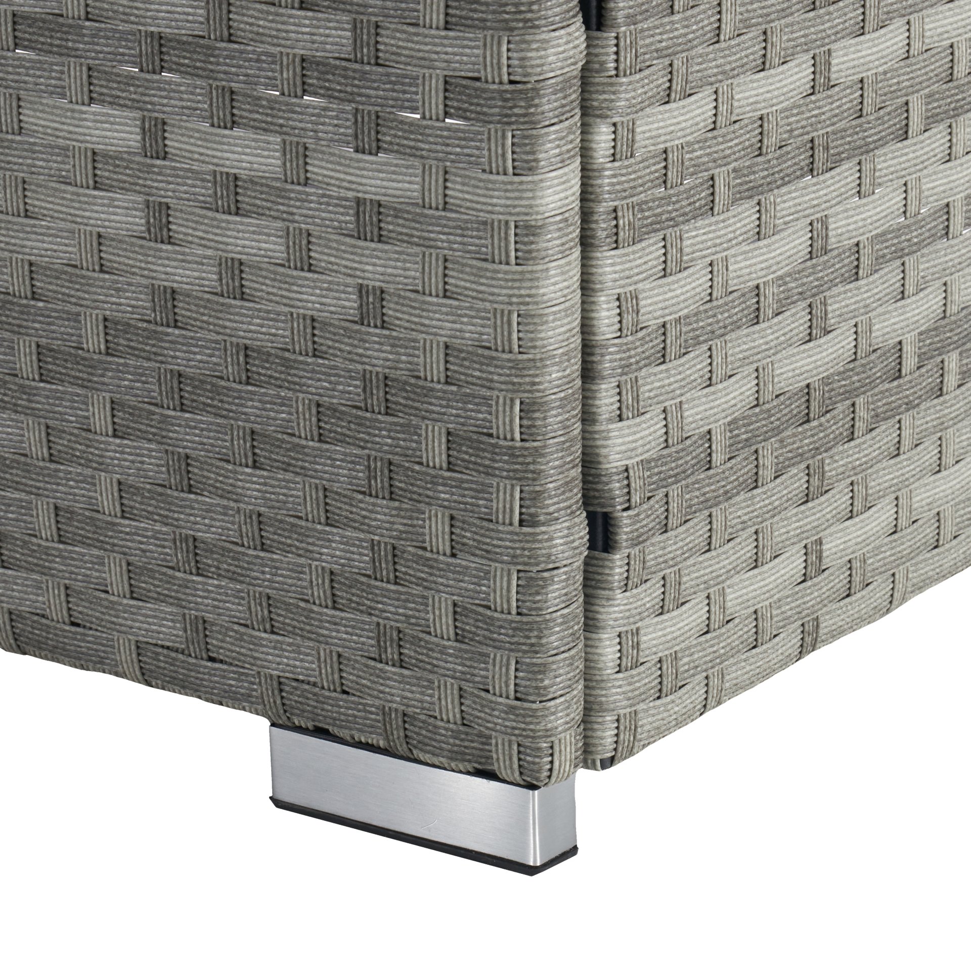 Outdoor Sofa Pe Rattan Furniture Deck Chair - Gray - Image 14