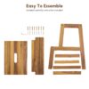 2 Step Stool, Indoor / Outdoor Use - Acacia Wood - Image 8