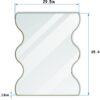 Wall Mirror Rectangular Mirror With 2 Wavy Sides Metal Framed Mirror Vanity Mirror Dressing Mirror, For Bathroom, Living Room, Bedroom Wall Decor - Golden - Image 10