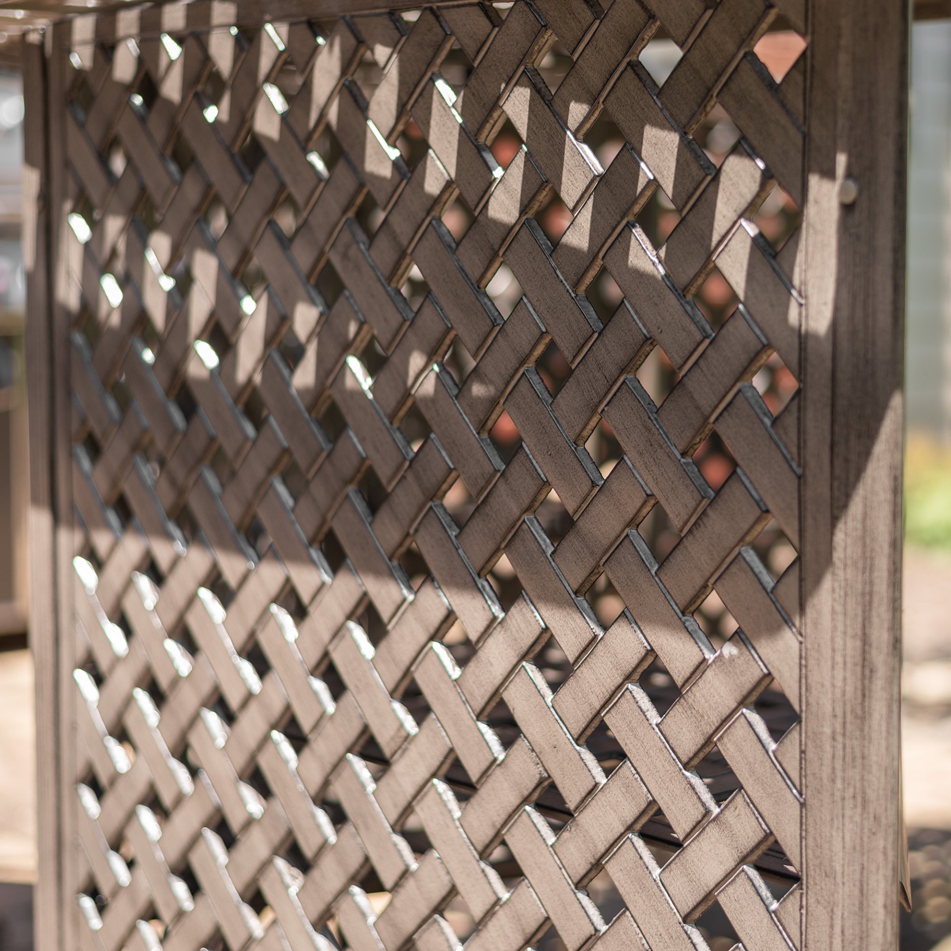 Cast Alumnim Weave Pattern Party Bar Table A - Gray - Image 2