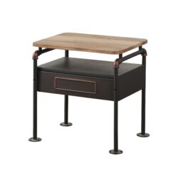 Nicipolis - Nightstand - Antique Oak / Sandy Gray