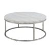 Zaidee - Mable Top Nickel Coffee Table - White - Image 7