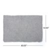 Charming Acrylic Throw Blanket With Knitted Design - Silver - Image 3