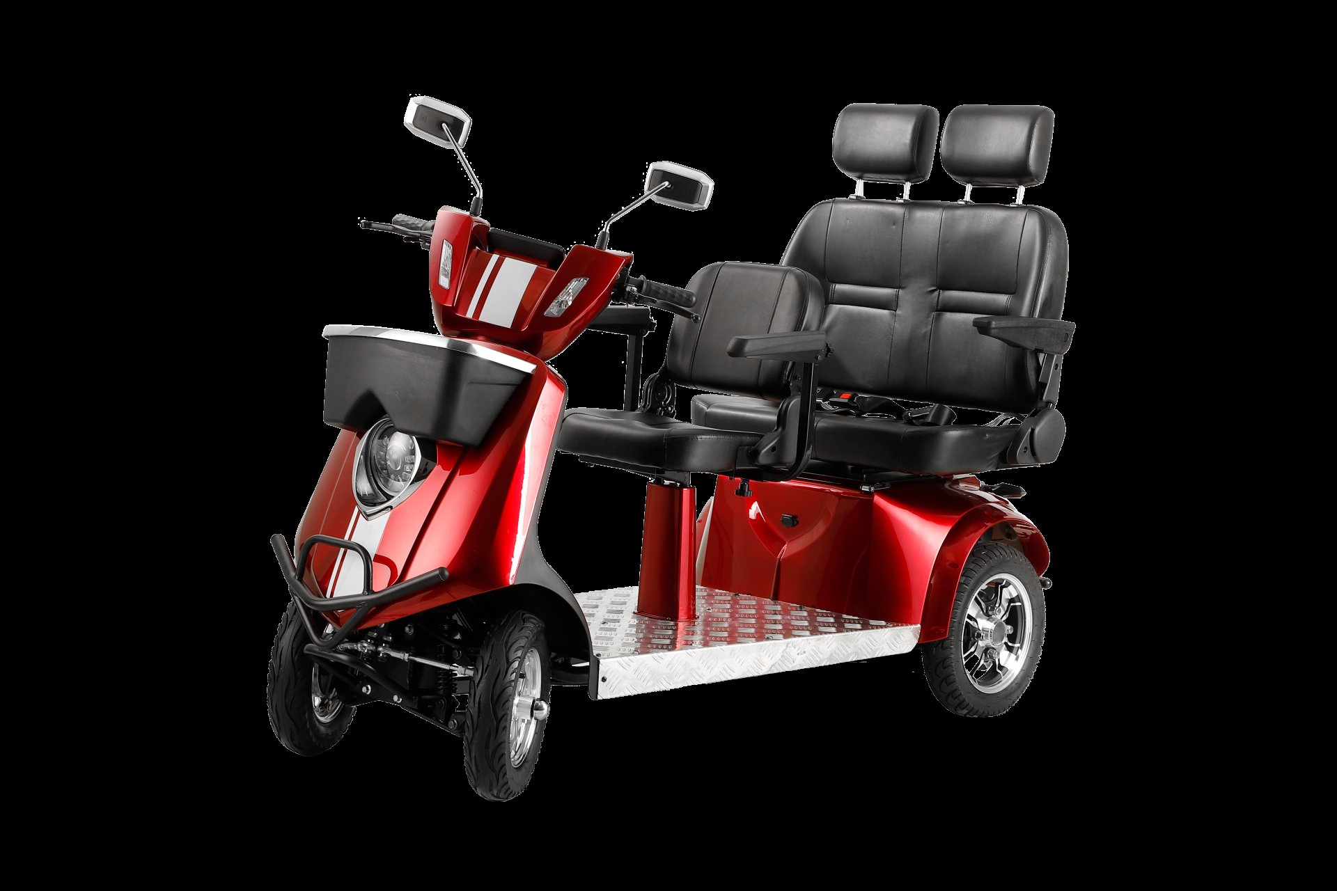 Electric Mobility Recreational Travel Scooter For Adults, Mobility Scooters, 4 Wheel Powered Mobility Scooters - Red - Image 2