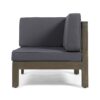 Oana - 2 Piece Loveseat Set With Water Resistant Cushions - Dark Gray - Image 5