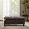 Tufted Top Soft Close Storage Bench - Charcoal - Image 2