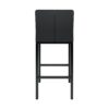 Modern Design High Stool With Metal Legs For Kitchen And Restaurant (Set of 2) - Black - Image 9