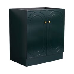 Modern 30" Freestanding Bathroom Vanity With Soft Close Cabinet Doors, Excluding Sink - Dark Green