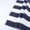 Outdoor Deep Seat Cushions For Patio Furniture, Waterproof Replacement Patio Chair Cushions (Set of 2), Double Seat - Black / Blue White Stripes - Image 9