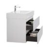 Alice - 36" Bathroom Vanity With Sink, Large Storage Wall Mounted Floating Bathroom Vanity For Modern Bathroom, One-Piece Sink Basin Without Drain And Faucet - White - Image 6