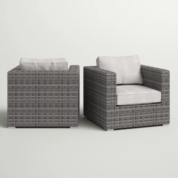 Comfortable Patio Chair With Cushions - Gray Mix