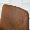 (Set of 2) Retro Bar Chairs, Comfortable Stools Suitable For Industrial And Vintage Style Settings - Brown - Image 16