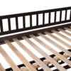 Full Over Full Low Bunk Bed With Slide, Fence And Ladder For Toddler - Espresso - Image 6