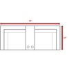 Outdoor Seating Group With Cushions 2 Person - Gray - Image 3