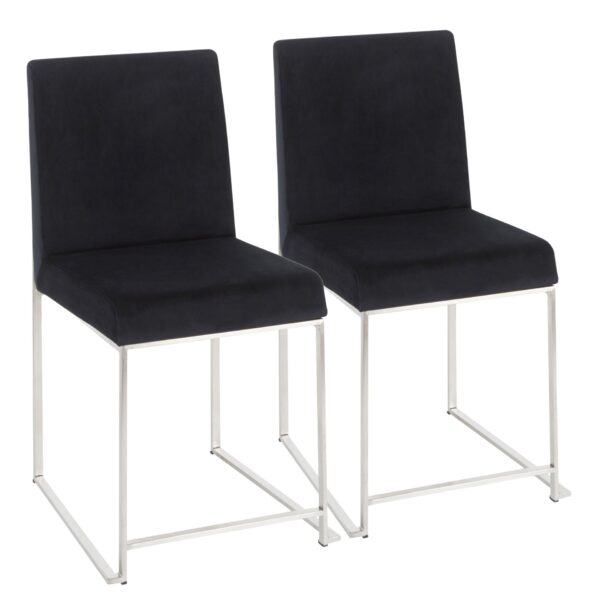 Fuji - High Back Dining Chair (Set of 2) - Black