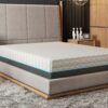 Copper Lux - 12" Full Soft Memory Foam Mattress With Phase Change Cooling Fabric - White / Gray - Image 7