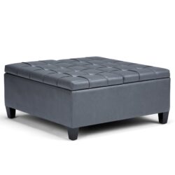 Harrison - Coffee Table Storage Ottoman - Stone Gray
