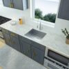 25" Undermount Stainless Steel Kitchen Sink With 9" Deep Single Bowl - Brushed Nickel - Image 2