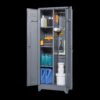 Metal Storage Cabinets, Cleaning Tool Cabinet With Locking Door, Tall Broom Tool Organizer And Storage, Large Storage Cabinet For Kitchen - Gray - Image 14