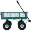 Steel Garden Cart With Mesh Removable Sides 3 Cu Ft 550 Lb Capacity Steel - Green - Image 11