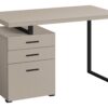 Computer Desk For Home Office, Laptop, Left Right Set - Up, Storage Drawers - Taupe - Image 7