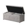 Rectangular Storage Ottoman Linen With 2 Set Ottomans - Beige - Image 7