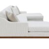 Valiant - Chenille Sectional Sofa With 4 Pillows - Ivory - Image 8