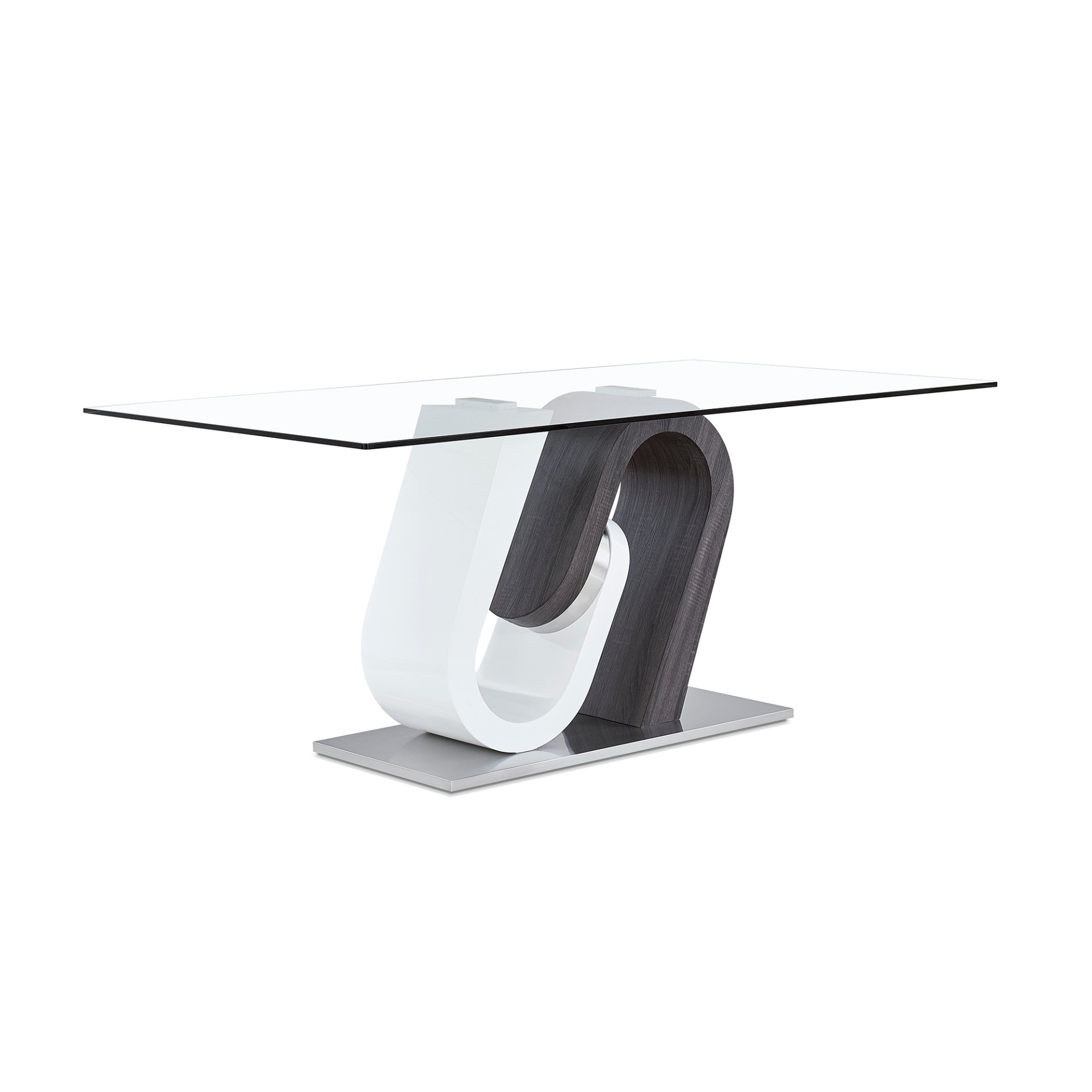 Anne - Dining Table - White / Gray - Image 5