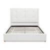 Miramar - Queen Cushion Back Headboard Platform Bed Frame - Antique White - Image 2