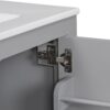 Bathroom Vanity With Single Sink, Combo Cabinet Undermount Sink, Bathroom Storage Cabinet With Two Doors And A Drawer, Soft Closing, Multifunctional Storage, Solid Wood Frame - Gray - Image 13