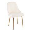 Marcel - Contemporary / Glam Dining Chair (Set of 2) - White - Image 2