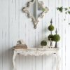 Slimline wash Console Table, For Hallway Living Room Bedroom - White Washed - Image 3
