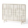 Dorothy - Modern Single Panel Iron Fire Screen - Gold - Image 5