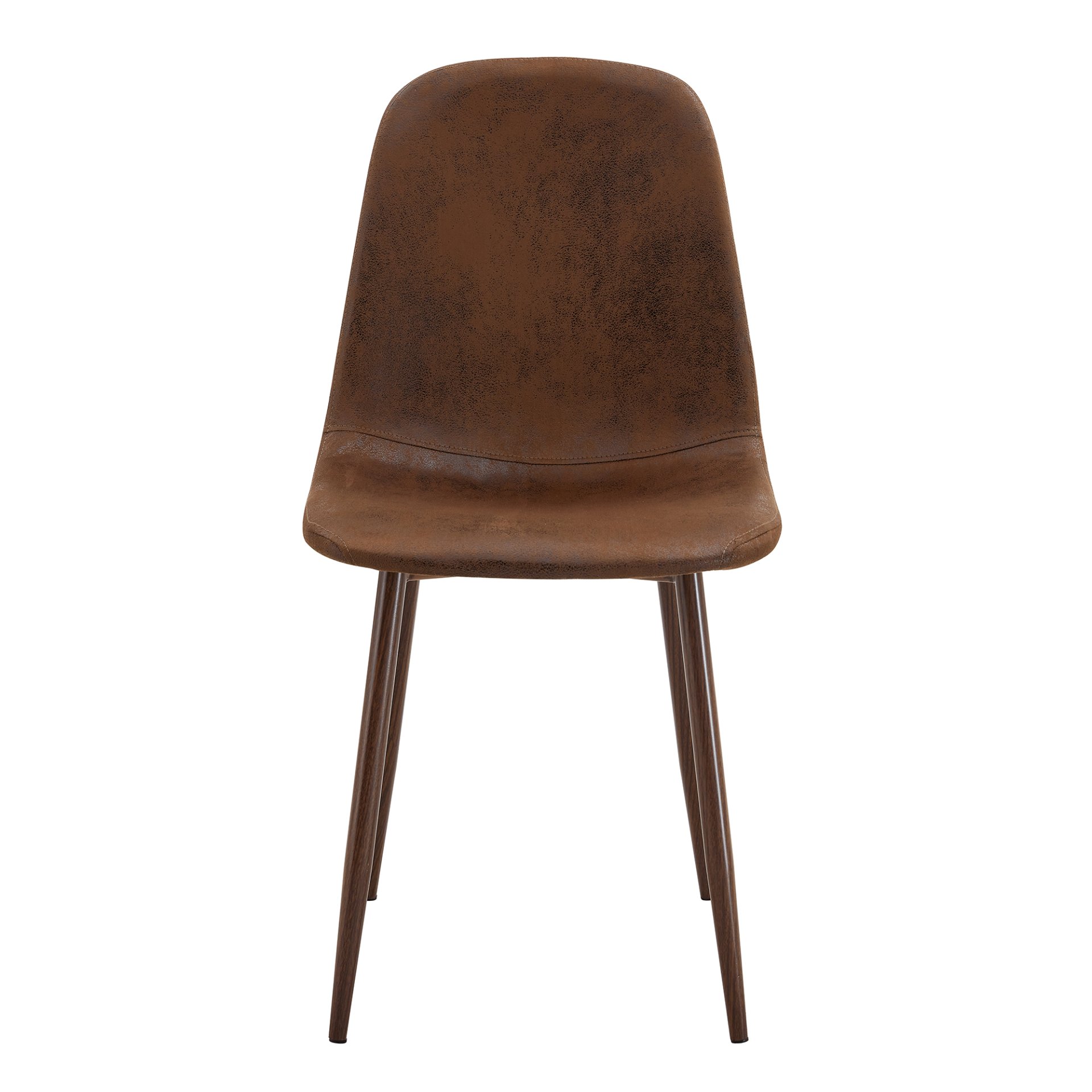 (Set of 4) Backrest AndTransfer Legs Chairs Adding A Touch Of Elegance To Minimalist And Scandinavian Style Homes - Walnut - Image 10
