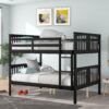 Full Over Full Bunk Bed With Ladder For Bedroom - Espresso - Image 10