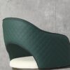 Dining Chairs, Modern Faux Leather Dining Metal Legs (Set of 2) - Green - Image 9