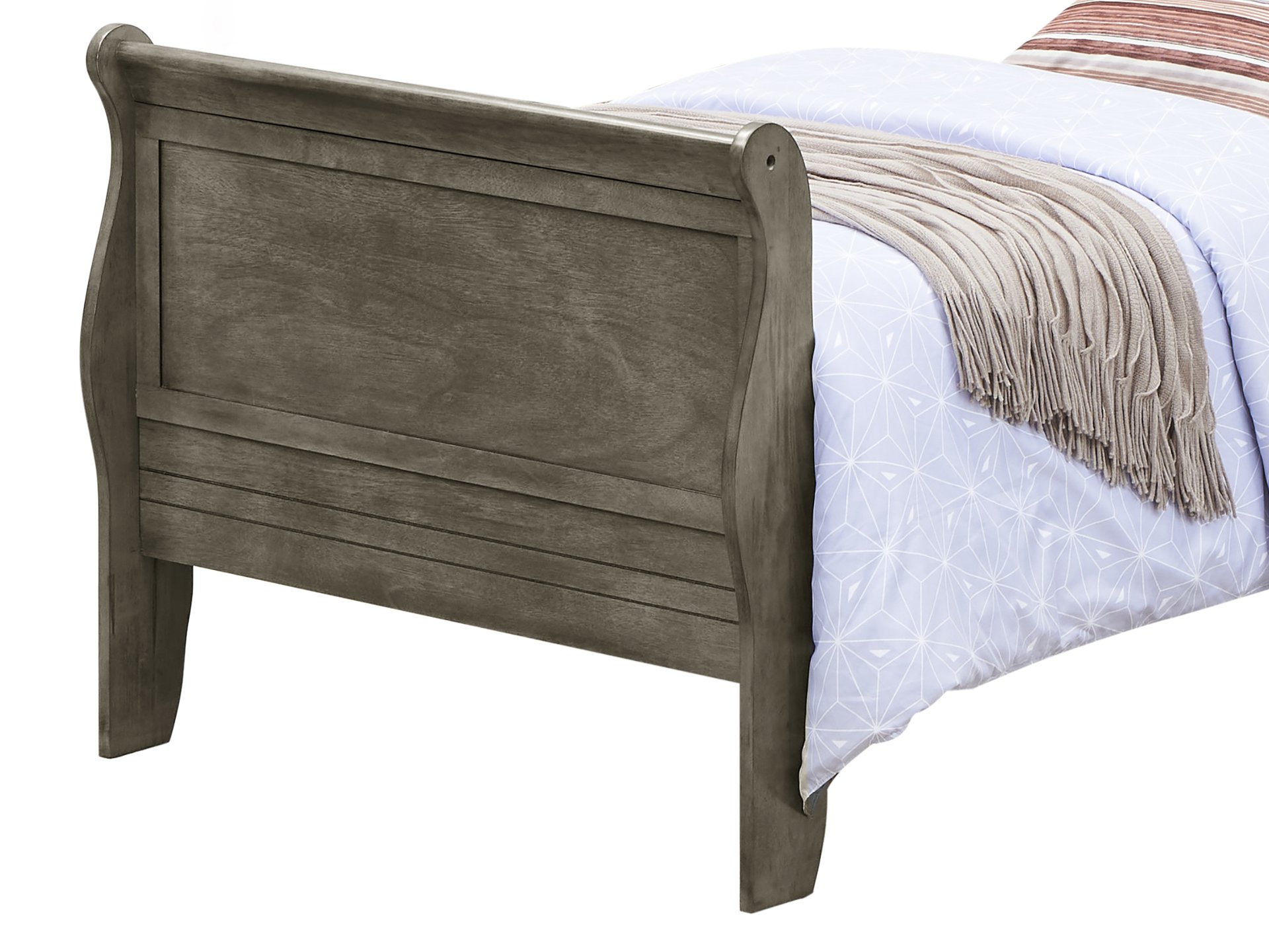 Twin Bed For Cozy Spaces Traditional - Gray - Image 5