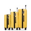 Hardshell Suitcase Spinner Wheels Pp Luggage Sets Lightweight Durable Suitcase With Tsa Lock, 3 Piece Set (20/24/28) - Yellow - Image 7