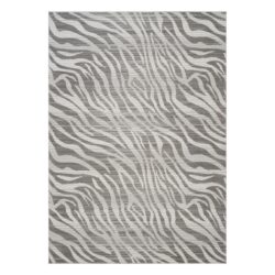 Geometrix - 2'7" X 9'10" Rug Runner Geometric 3D Effect - Ivory / Gray