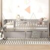 Full Size Daybed Bed With Two Drawers - Gray - Image 17