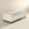 Melissa - Mid-Century Modern Sofa - Brown / White - Image 7