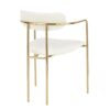 Demi - Contemporary Chair (Set of 2) - Gold / Cream - Image 4