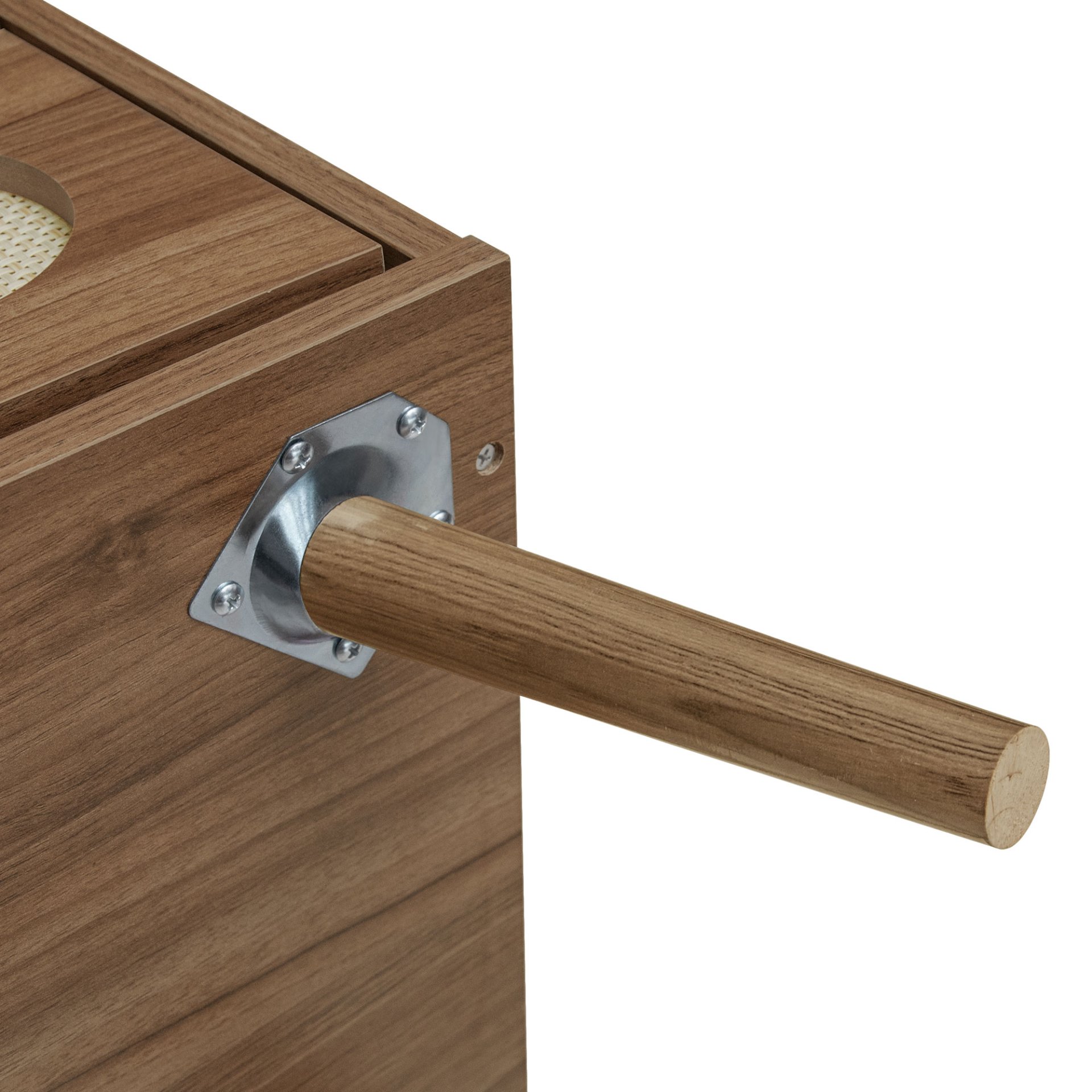 Modern 5 Drawer Accent Storage Cabinet For Living Room, Bedroom, Dining Room, Or Study - Walnut - Image 16