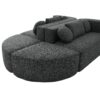 Boneless - Couch Modular Sectional Sofa With Deep Seating, Curved Design - Black - Image 22