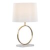 Moon - Contemporary Table Lamp - White / Gold - Image 4