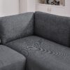 Glander - Cozy Sectional Sofa Right Facing - Gray - Image 2