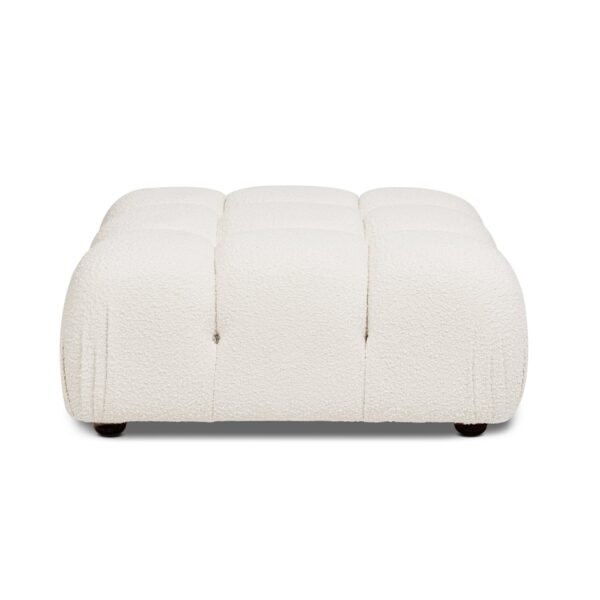 Marcel - Bubble Modular Modern Cocktail Ottoman - Ivory White