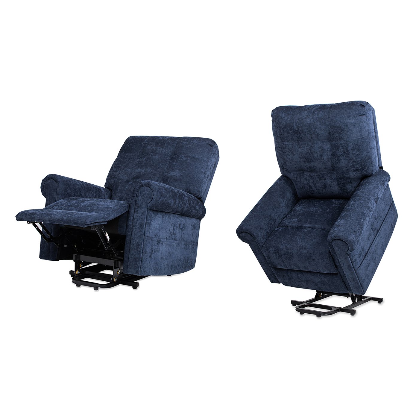 Irwin - Power Lift Recliner Chair - Dusk Navy Blue - Image 5