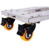Movers Dolly Heavy Duty Furniture Dolly Trolley Cart, Aluminum Frame With 3" Tpu Professional Casters With Brake Option (Set of 2) - Silver - Image 9