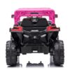 12V7A*1 30W*4 One Button Start, Forward And Backward, High And Low Speed, Music, Front Light, Power Display, Two Doors Can Open, 2.4G R / C, Seat Belt Four Wheel Absorber Kids Ride On Car - Pink - Image 6